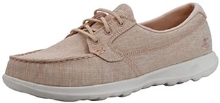 Skechers Womens Go Walk Lite - 15433 Boat Shoe, Light Pink, 10 M US