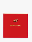 Redback Cards Xmas Dog Pin Christmas Card