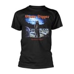 GRAVE DIGGER - THE GRAVE DIGGER BLACK T-Shirt, Front & Back Print Large