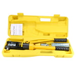 12 Ton Hydraulic Wire Cable Lug Terminal Crimpers Crimping Tool 10 Dies YQK-240