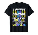 We Are Like a Box of Crayons Funny Teacher Back to School T-Shirt