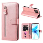 Trolsk Zipper Wallet (iPhone 12/12 Pro) - Roséguld