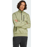 Adidas Adidas City Escape Fleece Half-zip Sweatshirt Urheilu TENT GREEN