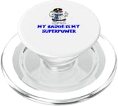 My Badge is My Superpower Sarcastic Police Officer Sarcasm PopSockets PopGrip for MagSafe