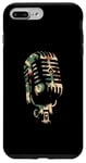 Coque pour iPhone 7 Plus/8 Plus Microphone camouflage – Vintage Singer Live Music Lover