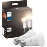 Philips Hue E27 -lamppu. White. 2 kpl