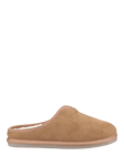 Hush Puppies Conrad Suede Slip On Mule Slippers, Tan