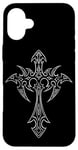 iPhone 16 Plus Gothic Cross Grunge Aesthetic Y2k Mall Goth Case