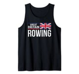 Great Britain Rowing Rower Scull Crew Racing England UK Flag Tank Top