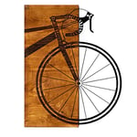 Printerland Tableau mural en métal et bois 3D 45 x 58 cm vélo vélo décoration murale sculpture murale shabby industrielle complément mobilier salon chambre à coucher cuisine bureau