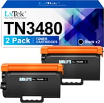 TN 3480 TN3480 Lot de 2 toners Noirs compatibles avec Brother TN-3480 pour Brother HL-L5100DN HL-L5000DN MFC-L5750DW DCP-L5500DN