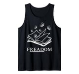 Freadom Anti Ban Books Freedom to Read Book Lover Reading Tank Top