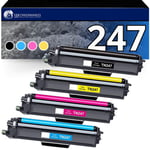 123CONSOMMABLES - TN247 - Toner Compatible pour Brother TN243CMYK TN-243CMYK TN 243 DCP-L3550CDW MFC-L3750CDW MFC-L3730CDN MFC-L3710CW MFC-L3770CDW HL-L3230CDW