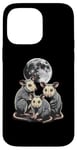 iPhone 14 Pro Max 3 Possums Looking To Dead Moon With Three Possums Funny Case