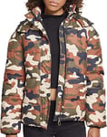 Urban Classics Women's Ladies Boyfriend Camo Puffer Jacket, Multi-Coloured (Rustica 01456), M