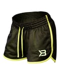 Better Bodies Womens Race Mesh Shorts Black/lime - S