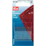 Prym Sewing Needles, Alloy Steel, Silver, No.11, 32 x 0,5 mm, 20 Stück, KTE