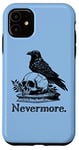 Coque pour iPhone 11 Black Quoth The Raven Nevermore