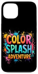 Coque pour iPhone 13 COLOR SPLASH Adventure Aventure colorée