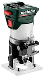 metabo Fraise à bordure sans fil FMV 18 LTX BL 8-18 V, moteur brushless, 4800-29000 tr/min, pince de serrage 6/8 mm, réglage précis de la profondeur, ergonomique, pour bois et matériaux similaires au