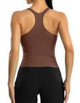 ATTRACO Sport Vest for Women Fit Yoga Vest Gym Tops with Built in Bras