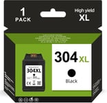 304XL 304 Cartouches d'encre 304 XL reconditionnées pour Cartouches d'encre HP 304 compatibles avec HP DeskJet 2630 3700 3750 3760 3762 Envy 5010 5030 AMP 100 120 (1 Noir)