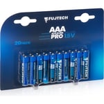 Fuj:tech Alkaline Pro AAA 1,5 V -alkaliparisto, 20 kpl