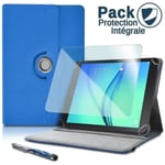 Pack Étui De Protection Bleu + Film De Protection En Verre Flexible + Stylet Tactile Pour Archos Access 101 Wifi 10,1 Pouces