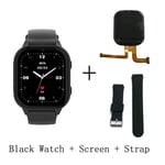 Montre Intelligente Wonlex Pour Enfants,Montre-Bracelet Intelligente,Prise En Charge De Whatsapppig Kt19pro,Android 8.0,Caméra Vidéo,Téléphone Intelligent Connecté,Gps,4g - Type Black Screen Strap