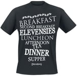 The Lord Of The Rings Hobbit Meals T-Shirt black