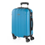 ITACA - Rigid Suitcase Medium Size - ABS Medium Suitcase 65cm Hard Shell Suitcase - Lightweight 20kg Suitcase with Combination Lock - Lightweight and Resistant Travel Medium Size Suitcase, Turquoise