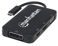 MANHATTAN MH USB Converter  USB Type C to HDMI/DP/VGA/DVI  Bus Power 