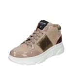 Chaussures Femme STOKTON 37 Ue Baskets Beige en Daim Vernis EX301-37