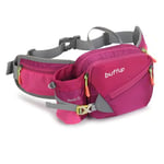 buffup® Sac Banane de randonnée Femme et Homme,Sacoche Banane de Sport Ceinture avec Pore Bouteille,Idéal pour la Course à Pied,Le vélo,Le Voyage (Rose-)