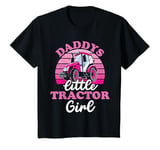 Youth Funny Daddys Little Tractor Girl Tractor Girls T-Shirt