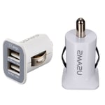 USAMS Universal Dual USB 2 Port 3.1AMP 5V Car Charger for IOS Android Nokia ETC