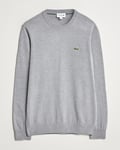 Lacoste Cotton Knitted Sweater Silver Chine