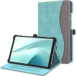 FINTIE Étui pour Samsung Galaxy Tab A9 8,7" modèle 2023 (SM-X110/X115/X117), Support de visualisation Multi-Angle Intelligent avec Poche, Turquoise