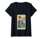 Womens The Poker Player Tarot Card, Texas Hold'Em Poker V-Neck T-Shirt