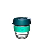 KeepCup Brew, Reusable Coffee Cup - Tempered Glass and Splashproof Sipper, S 8oz/227ml - Eventide