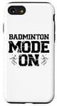 Coque pour iPhone SE (2020) / 7 / 8 Serve Smash And Conquer - Raquette de volant de badminton