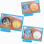 (Blue) Hand Mixer Blender Multifunctional Manual Egg Made Of