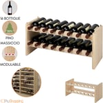 Cave À Vin Portant 16 Bouteilles Kit Modulaire En Bois