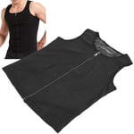 (L/XL)Men Sweat Vest Waist Trainer Workout Sauna Tank Top Male Body Shaper XTT