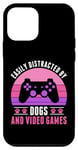 iPhone 12 mini Easily Distracted by Video Games and Dogs Gamer Women Girls Case