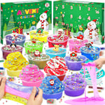 Slime Advent Calendar 2024, DIY Slime Kit for Kids, 24 Days of Fun Gifts