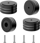 Lot de 4 pieds de haut-parleur - 40 x 20 mm - Pour caisson de basses - Platine disque, amplificateur CD, DVD, DAC, HiFi - Noir