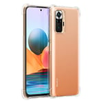 Cresee Coque Xiaomi Redmi Note 10 Pro, Coins Renforcés Étui Housse de Protection Transparent Antichoc Souple TPU Bumper Case pour Redmi Note 10 Pro - Clear