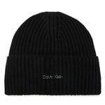 Mössa Calvin Klein Ck Must Logo Beanie K60K611401 Svart