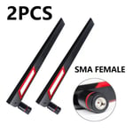 (2kpl SMA Female) 2kpl 10DBI WIFI Antenni 2.4G 5G 5.8Ghz Dual Band Router Antenni SMA RP-SMA Signal Booster Ilmainen toimitus